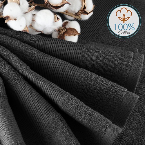 6 Pc Towel Set- 4 Bath Towels & 2 Washcloths Set 100% Cotton Ultra Soft 700 GSM - Picture 10 of 50