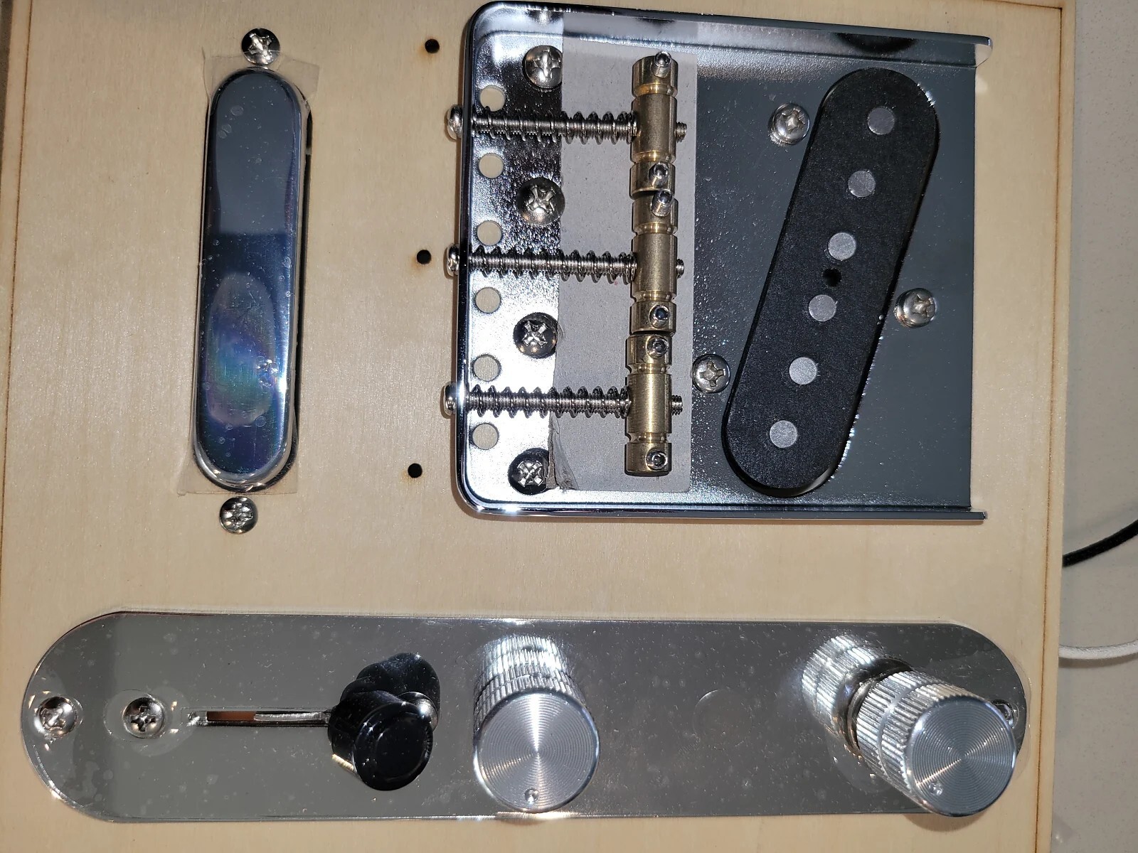 Telecaster Dark Walnut with CTS pots with push/pull, lollar pickups eBay