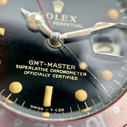 Vintage ROLEX GMT Master 1675 pepsi gilt dial 1964 cosc freccino - Foto 10 di 21