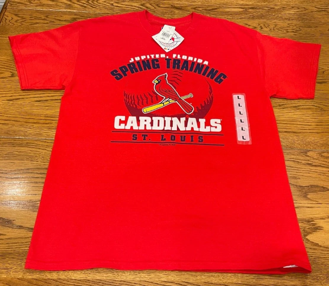 St. Louis Cardinals Baseball Spring Training T Shirt Adult L Large NWT