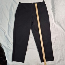 EILEEN FISHER PULL ON PANTS BLACK LARGE PETITE 30x25