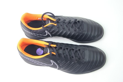 Nike TiempoX LegendX 7 Club TF Black Total Orange White AH7248-080 Mens SZ - 第 11/12 張圖片