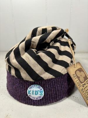 Gypsy & Lolo Knit Dalia Hat Teal Kids Size S/M Recycled Materials New With Tags 
