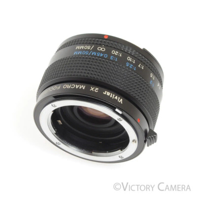 Vivitar Nikon Tele-Macro 2x 1:1 Teleconverter w/ Case for Nikon AI -Example- [EX