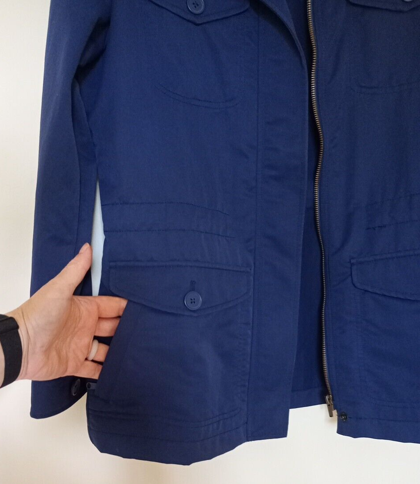Women Rohan Journal Jacket Navy Size 12 with Pockets Collared Zip Up eBay