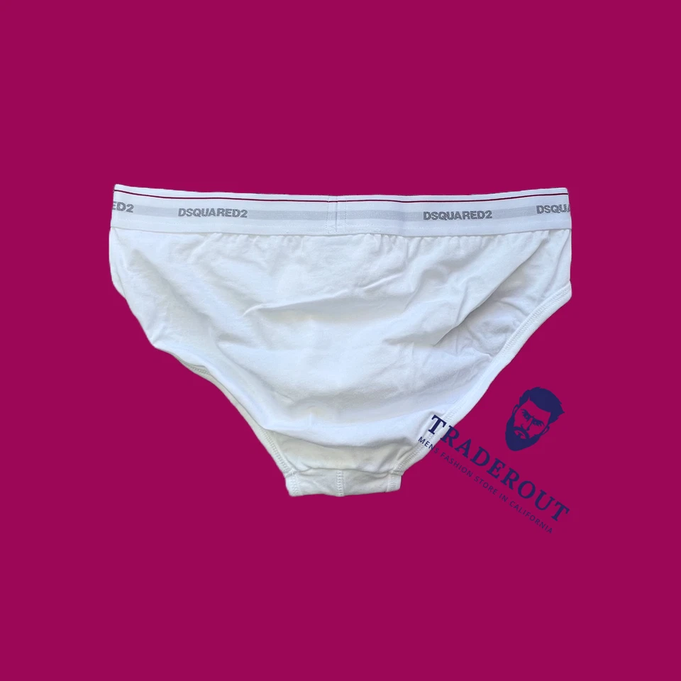 Dsquared2 D2 мужчин белый хлопок эластичной основной короткие нижнее белье размер M или L - Изображение 2 из 4