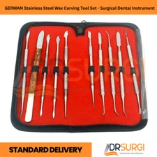 GERMAN Stainless Steel Wax Carving Tool Set - Surgical Dental Instrument