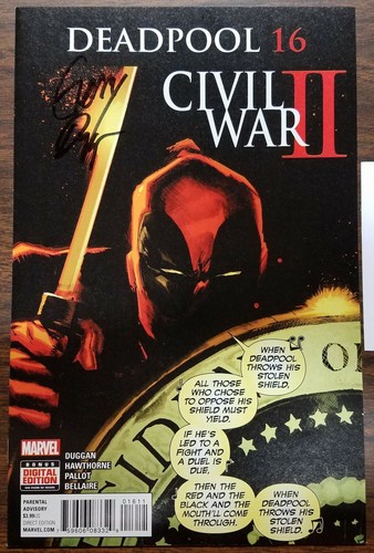 Deadpool (2016) #15 - 35 EACH SIGNED Duggan with Notarized Witness of Signature - Picture 8 of 110