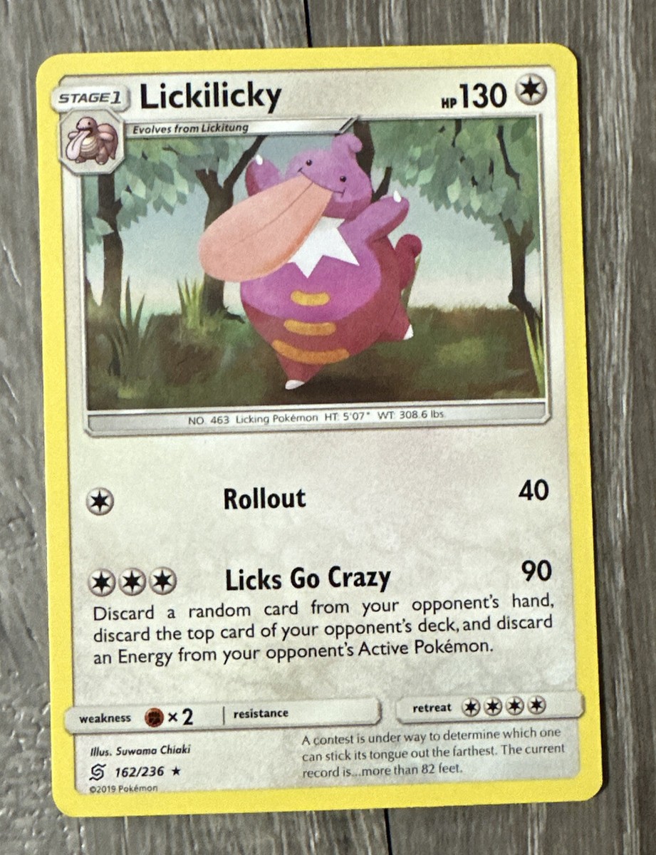 Lickilicky 162/236 Non Holo Rare SM Unified Minds Pokemon TCG Card