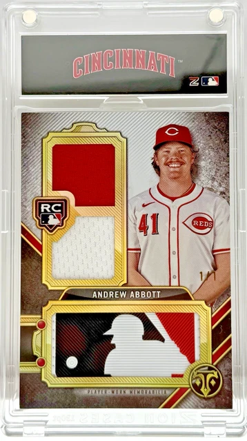 2024 Topps Triple Threads Andrew Abbott RC MLB Logoman 1/1 #RML-AA