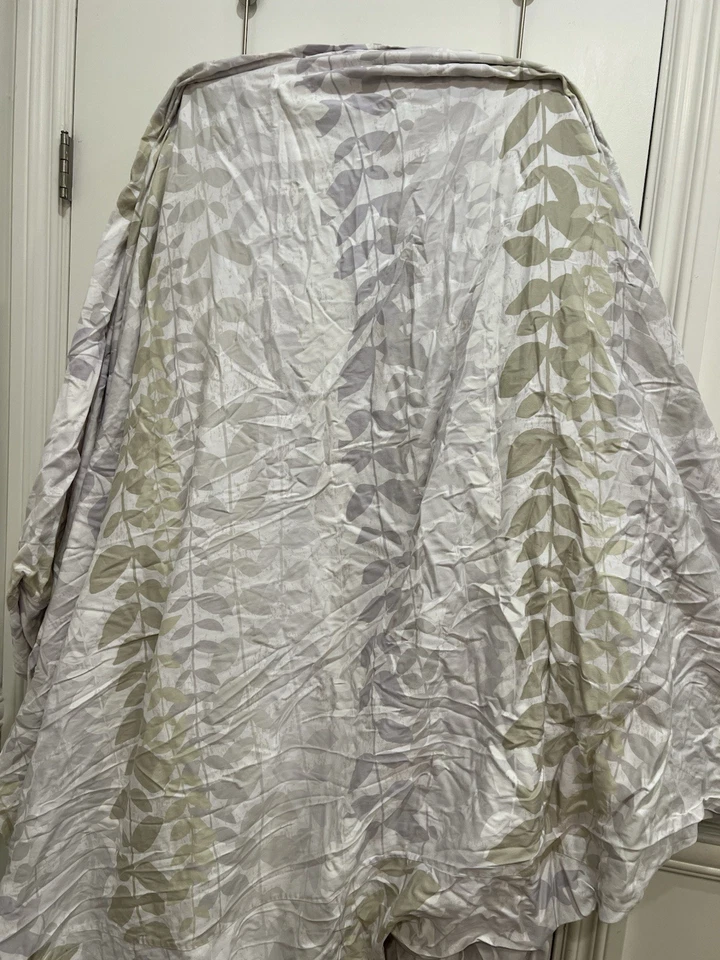 Calvin Klein King Duvet- Soft Multicolor Leaves 100% Combed Cotton Retail $389 - Image 4 of 4