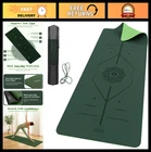 Thick 6mm Non-Slip Yoga Mat with Alignment Lines, 72"x24", Carry Bag Included