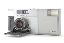 All Work [Opt NEAR MINT] Contax T Silver Rangefinder 35mm Film Camera from Japan