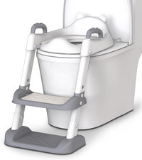 HBTower Potty Training Seat with Step Stool Ladder for Toddlers, Adjustable Kids