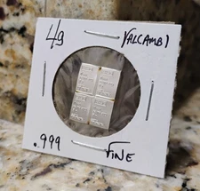 Valcambi Suisse Bars .999 Silver 4x1 Gram (4 Pack)