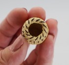 Mini Tohono O'odham Basket Vase  Papago 1" W Ticked Rim LZMB14 — photo 4