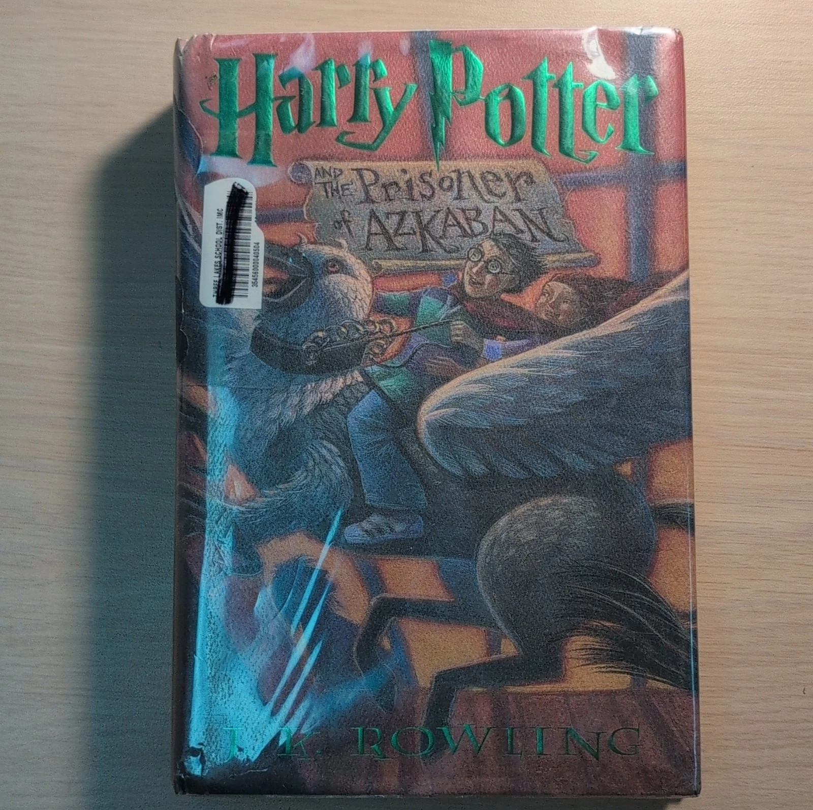 J.K. Rowling Harry Potter Prisoner of Azkaban Hardcover Dust Jacket, Illustrated
