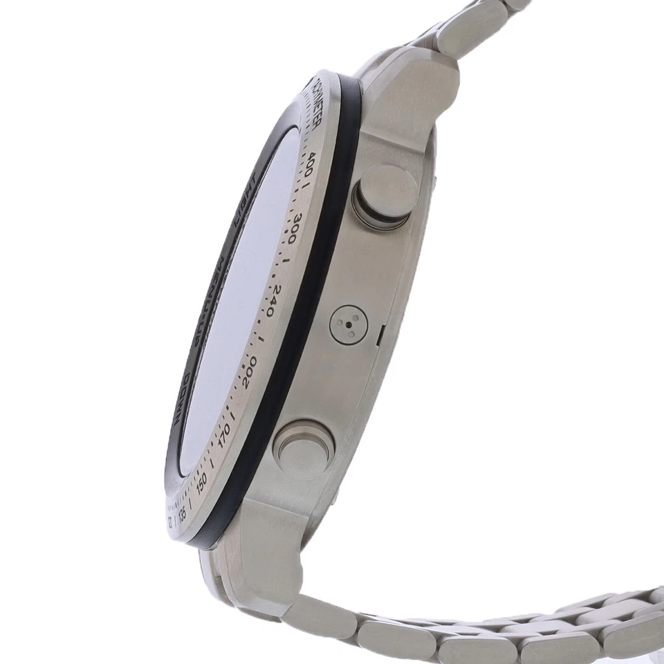 Reloj de cuarzo recargable de acero inoxidable Garmin Fenix Chronos para hombre 010-01957-02 Foto 2 de 4