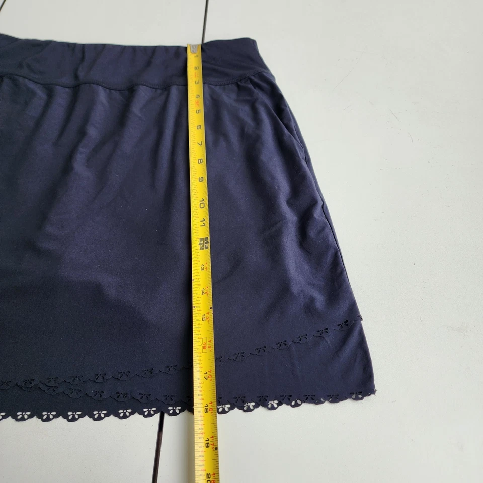 Pantalón corto de golf para mujer GREG NORMAN negro corte láser pajarita dobladillo bolsillos talla M Foto 2 de 4