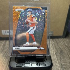 2024 Panini Prizm Rookies Bo Nix #309 Orange Disco Prizm (RC) Color Match