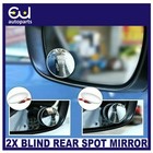 2X BLIND SPOT MIRROR REAR SIDE VIEW TOWING CAR VAN MOTORCYCLE ADJUST WIDE ANGLE