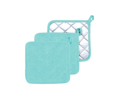 Oven Pot Holder Cotton Heat Resistant Terry Potholder Kitchen Hot Pad Oven Mi...