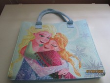 New NWOT Disney Frozen Anna  Elsa Felt Tote Bag 14 by 12 plus handle