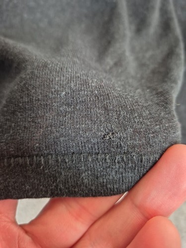 Rag & Bone New York Men T-Shirt Linen Casual Relaxed Baggy Black Large - Picture 4 of 16