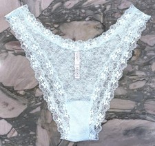 NEW Victoria Secret Dream Angels Lace High Leg Brazilian - Crystal Water - XL