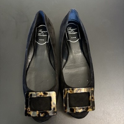 Roger Vivier Gommette Tortoiseshell Pattern Women's Flats EU 36
