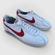 Vintage 80s 1982 Nike Cortez Forrest Gump Shoe Red White Blue 820406 PYI Sz 15