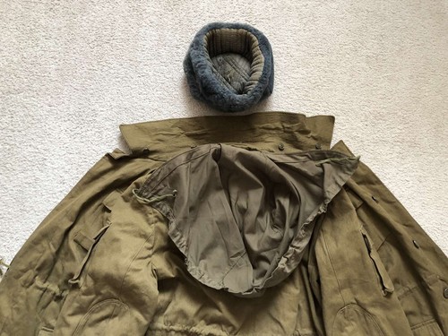 UdSSR 1990 Afghananka Feldmantel Jacke + Offizier Uschanka Mütze Gr. 48-5 Sowjetische Armee - Bild 13 von 24