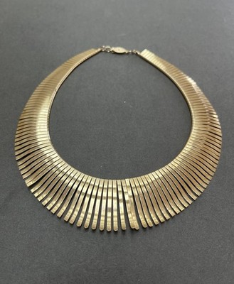 Vintage Cleopatra Gold Plated Choker