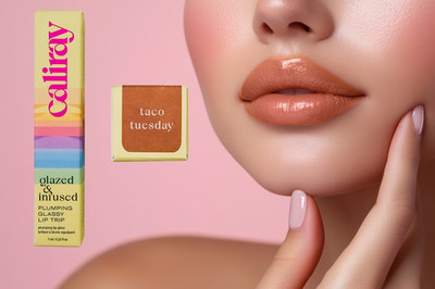 Caliray Glazed and Infused Plumping Glassy Lip Trip Lip Gloss Taco Tuesday