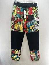 REASON Streetwear Pants Comic Book Superhero Pow NWT Large