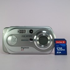 Samsung Digital Camera Digimax A5 5.0MP Silver Tested