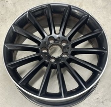 X1 SINGLE 19” MERCEDES GLA X156 AMG BLACK TWIST ALLOY WHEEL A1564012800 8J ET43