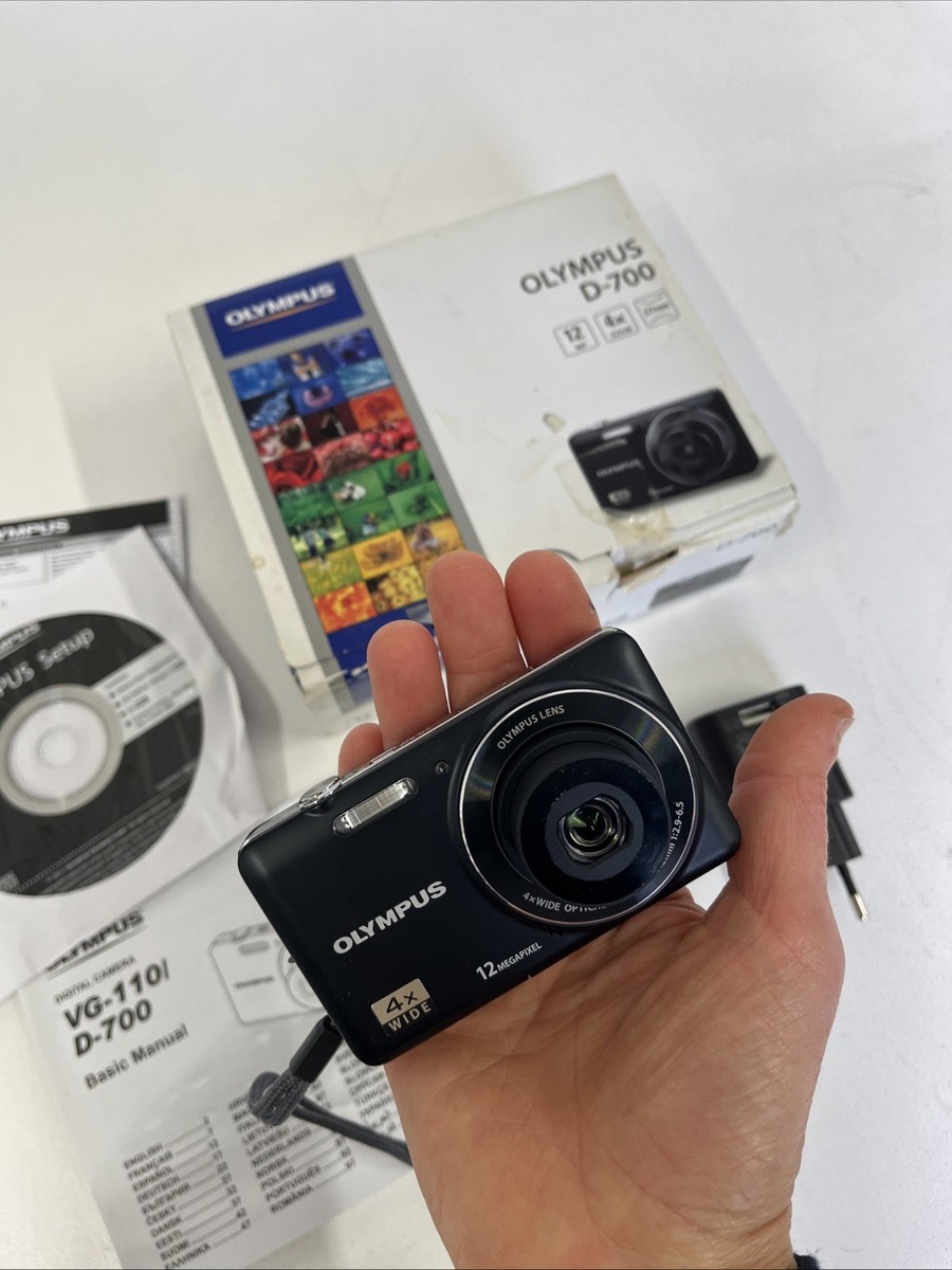 Olympus D D-700 12.0MP Digital Camera - Black for sale