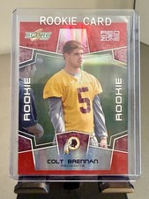 COLT BRENNAN Redskins 2008 Score RED ZONE Rookie Card #418 SP RC /30 Hawaii. rookie card picture