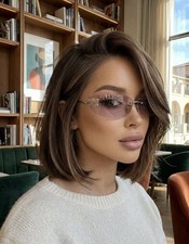 Miu Miu MU A51 ZVN90O Unisex Rectangle Sunglasses in Gold with Pink Lens 100%UV