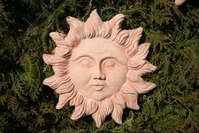 terracotta Sonne terrakotta Wandbild ca 31 cmbr. x 32 cm h.x 3,5 cm d.