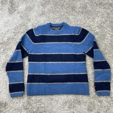 Abercrombie  Fitch Sweater Kids 2XL Striped Lambswool Crewneck Pullover Youth