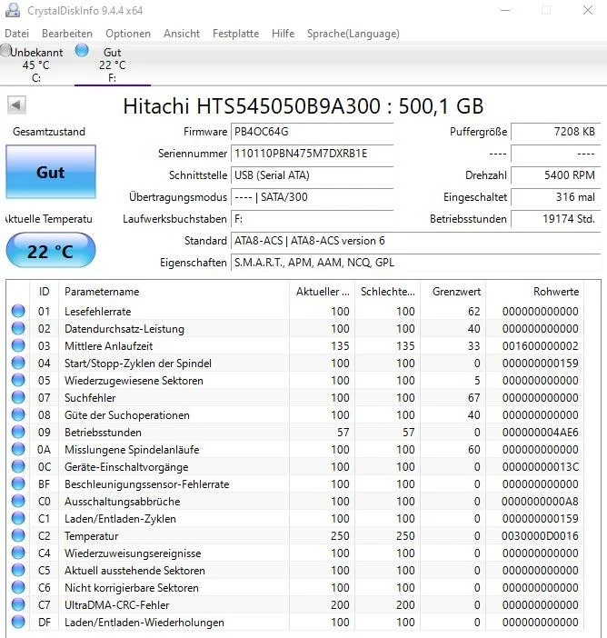 500 GB Externe Tragbare Festplatte 2,5 Zoll USB PC Laptop Note HTS545050B9A300 - Bild 3 von 3