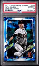 2021 Topps Chrome Update Sapphire: Tarik Skubal #US284 (RC) - PSA 10 - POP 4!