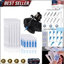 50pcs Disposable Tattoo Needles  Tips Set - Precision  Hygiene in Every Stroke