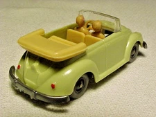 Wiking VW Volkswagen 1961 Convertible Cabrio Kafer Beetle Bug 1/87 Plastic Promo