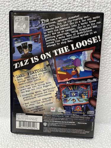 Taz Wanted - Sony PlayStation 2 Cib probado - Imagen 2 de 7