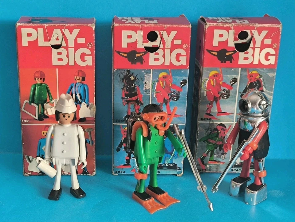 Lot Boîtes Playbig ,Figurines Anciennes Play-big,Vintage - Photo 2/3