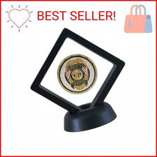 SH Challenge Coin Display Frame, 3D Floating Display Case Stand Holder, Medallio