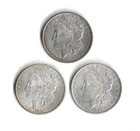 1883 1886 P Morgan Silver Dollar Lot Of 3 90% Silver 2.32 Troy Oz